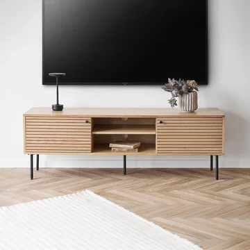 Kyoto large tv unit - storage - 150cm - oak