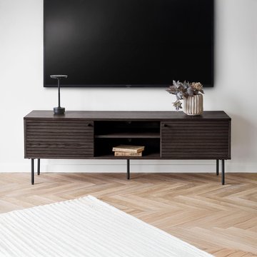 Kyoto large tv unit - storage - 150cm - smoked oak