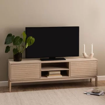 Linley tv unit - 2 door - white oak