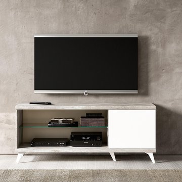 Modern treviso tv unit - 151cm - white