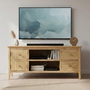 Wadsworth oak 120cm tv unit
