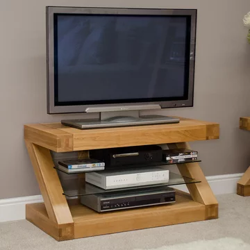 Z designer tv unit - oak