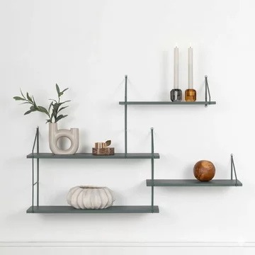 Harlem wall shelf - green wood