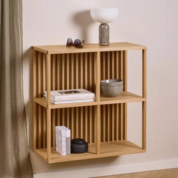 Wellington wall shelf - large - oak