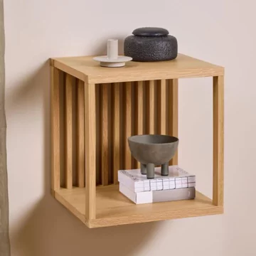Wellington wall shelf - small - oak
