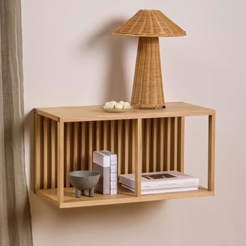 Wellington wall shelf - oak