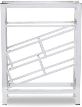 Barolo wine rack - silver metal - 12 bottle