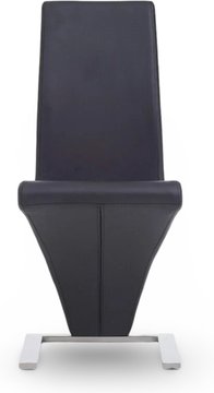 Aldo black set of 2 fabric dining chairs