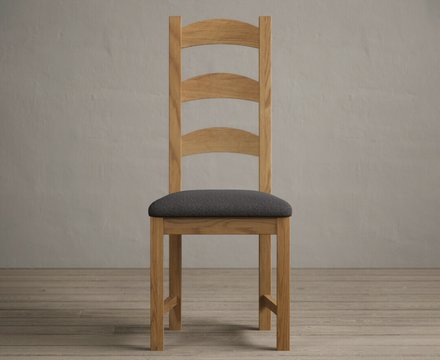 Alton charcoal grey set of 2 dining chairs