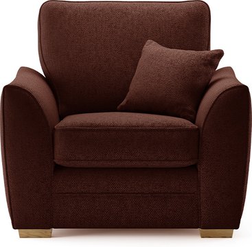 Bella rustic fabric armchair