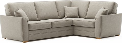 Bella stone fabric large right hand facing corner sofa