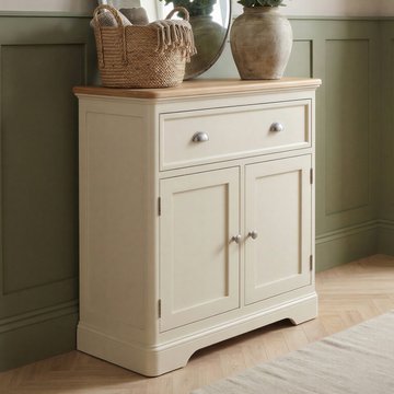 Madley oak and cream painted hallway sideboard