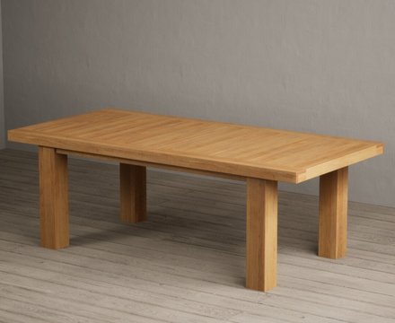 Extending callington 230cm oak dining table