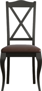 Chateau noir brown set of 2 dining chairs