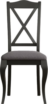 Chateau noir charcoal grey set of 2 dining chairs