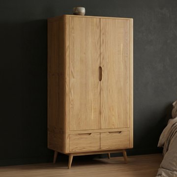 Rosa solid oak double wardrobe