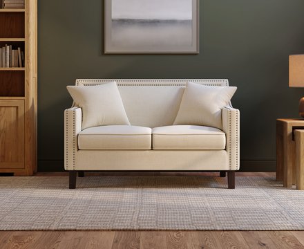 Chartwell ivory linen 2 seater sofa