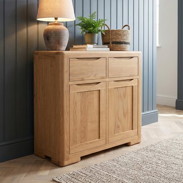 Harper solid oak hallway sideboard