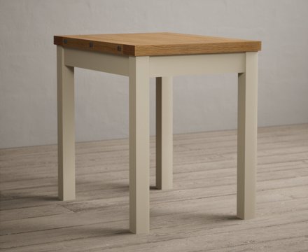 Extending hadleigh oak and cream painted dining table
