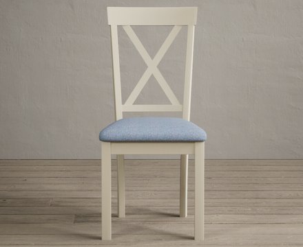 Hertford blue set of 2 painted dining chairs