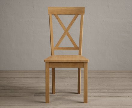 Hertford oak set of 2 painted dining chairs