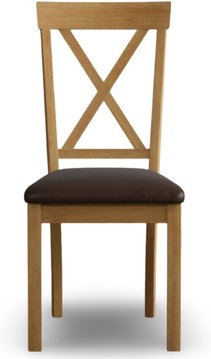 Hertford brown set of 2 painted dining chairs