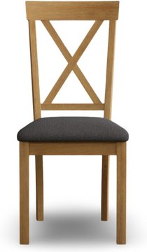 Hertford charcoal grey set of 2 painted dining chairs