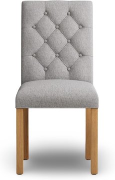 Isabella grey set of 2 painted dining chairs