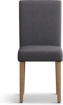 Lila charcoal set of 2 fabric dining chairs