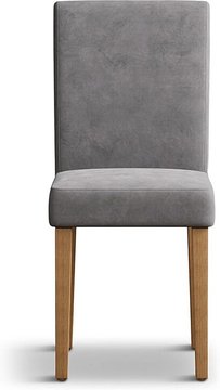 Lila grey set of 2 velvet dining chairs