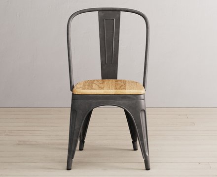 Loft oak set of 2 dining chairs