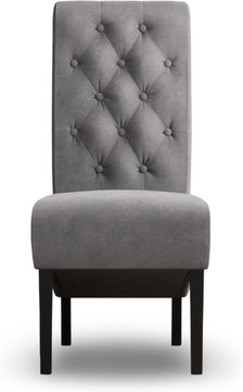 Marlowe grey set of 2 velvet dining chairs