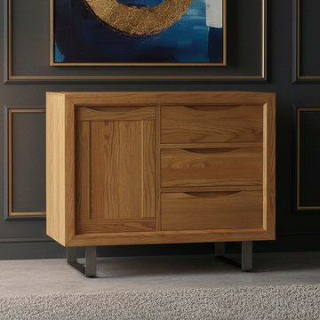 Parker solid oak small sideboard