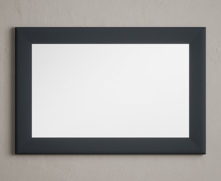 Blue painted 90cm wall mirror