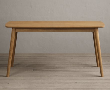 Nordic 150cm solid oak dining table