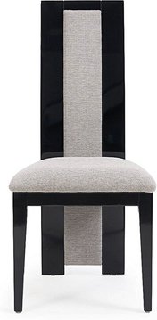 Novara black set of 2 dining chairs