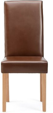 Olivia brown set of 2 dining chairs