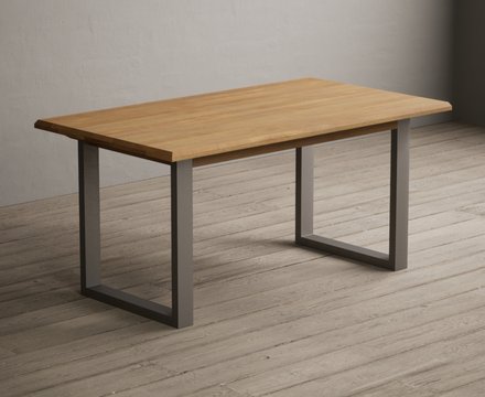 Parker 160cm solid oak dining table