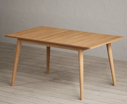 Extending ruben 150cm retro oak dining table