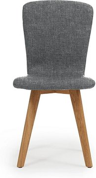 Ruben grey set of 2 fabric dining chairs