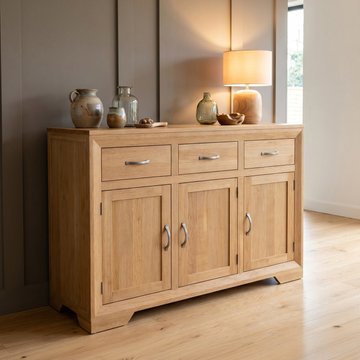 Tilt 100 solid oak large sideboard