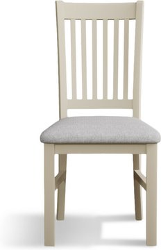 Warwick light grey set of 2 painted dining chairs