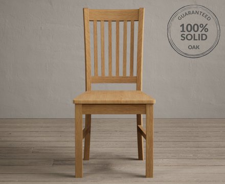 Warwick oak set of 2 oak dining chairs