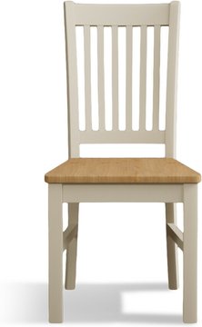 Warwick oak set of 2 painted dining chairs