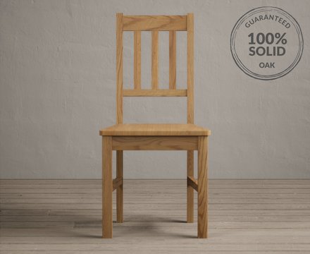 York oak set of 2 dining chairs