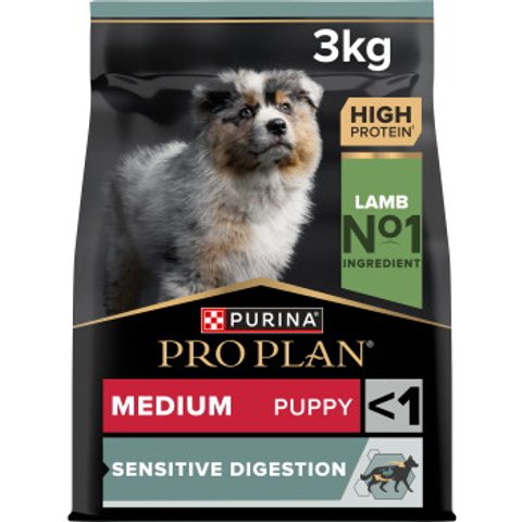 PRO PLAN Puppy Medium Sensitive Digestion Agneau 3 kg