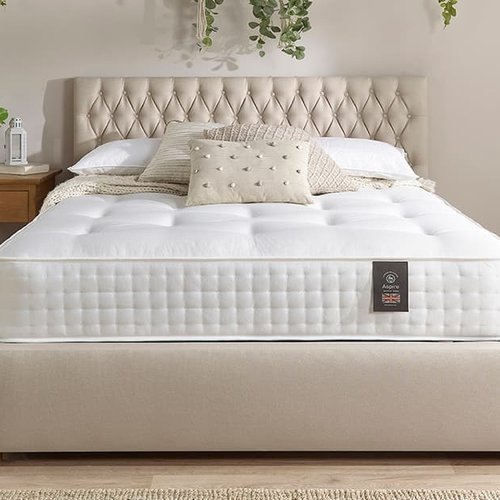 Aspire Natural Cashmere and Silk 3000 Pocket Mattress, Small Double