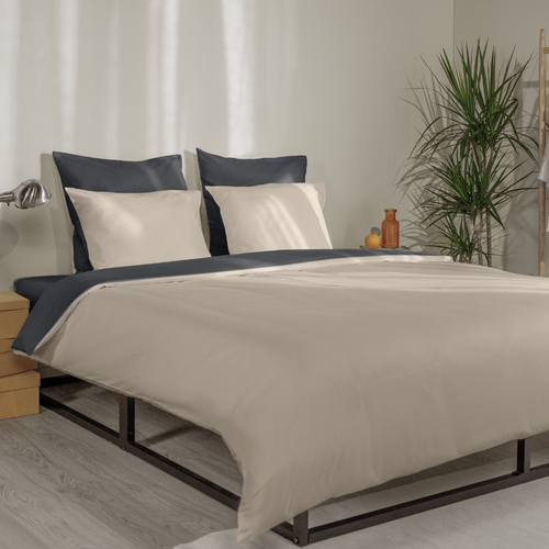 Emma Bed Linen Soft Cotton Duvet Cover 225x220 Reversible