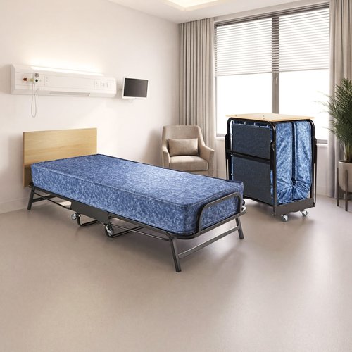 Jay-Be Small Single - Crown Windermere Folding Guest Bed with Waterproof Deep Sprung Mattress - 2ft6 - Happy Beds