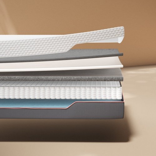 Skye - Super King Size - Hybrid Pro 1500 Pocket Spring Cooling Mattress - Fabric/Foam - 6ft - Happy Beds